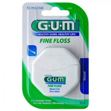 Sunstar Gum FineFloss nić dentystyczna woskowana 55 m