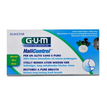 SUNSTAR GUM HaliControl Tabletki do ssania zwalczające nieświeży oddech 10 sztuk