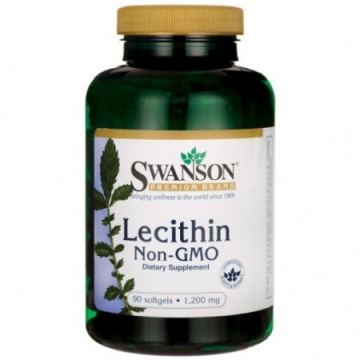 SWANSON Lecithin Non-GMO 1200 mg 90 kapsułek