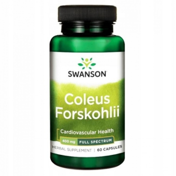 SWANSON Full Spectrum Coleus Forskohlii Forskolina 400 mg 60 kapsułek