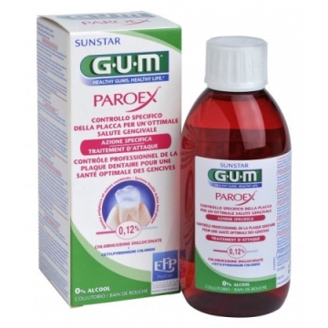 SUNSTAR GUM Paroex 0,12% Płyn do płukania jamy ustnej, 300 ml