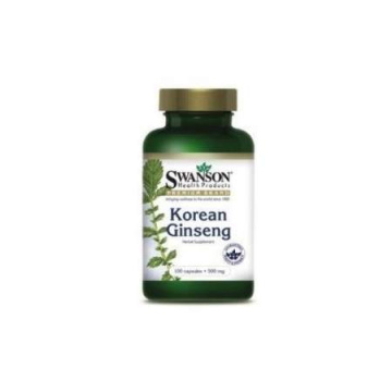 SWANSON KOREAN GINSENG 500 mg 100 kapsułek