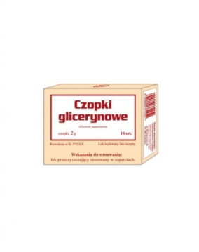 Czopki glicerynowe dla dorosłych 2g, 10 czopków