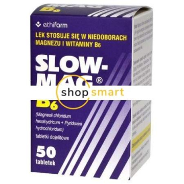 Slow-Mag B6 50 tabletek dojelitowych