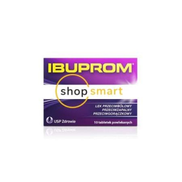 Ibuprom 200 mg 10 tabletek powlekanych