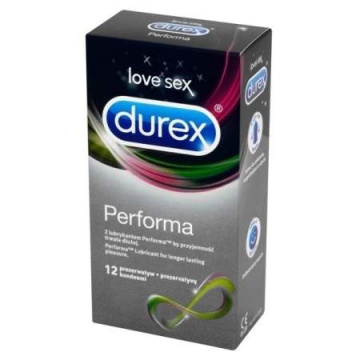 DUREX PERFORMA Prezerwatywy z lubrykantem 12 szt.