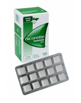 Nicorette Freshmint Gum 2 mg 105 szt. bez cukru