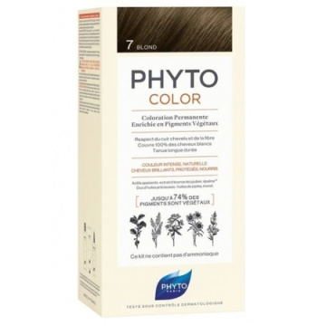 PHYTO Color Trwała koloryzacja włosów bez amoniaku 7 Blond, 100 ml