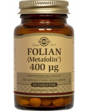 Solgar Folian, 50 tabletek