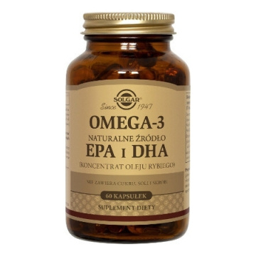 Solgar Omega-3 naturalne źródło EPA i DHA, 60 kapsułek