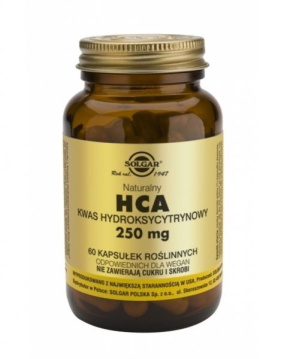 Solgar HCA 250 mg, 60 kapsułek