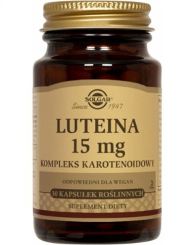 Solgar Luteina 15 mg, 30 kapsułek