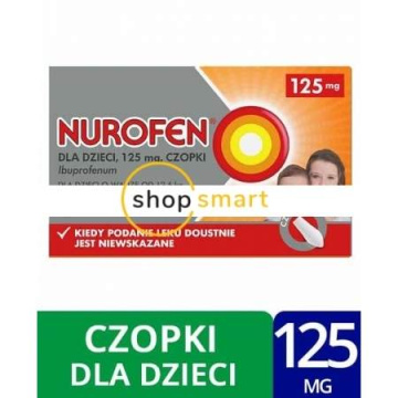 Nurofen 125 mg czopki dla dzieci 10 szt.