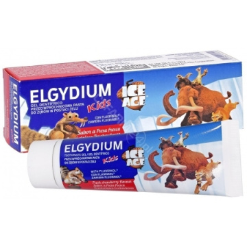 Pasta do zębów elgydium kids dla dzieci w wieku 2-6 lat ICE AGE truskawkowa 50 ml