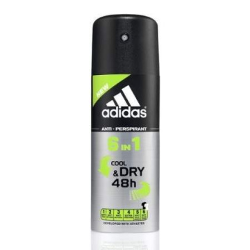 Adidas for Men Cool & Dry Dezodorant spray 6w1  150ml