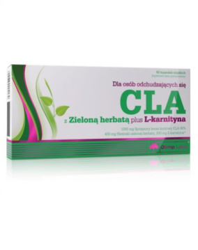 OLIMP CLA z zieloną herbatą + L-karnityna , 60 kapsułek