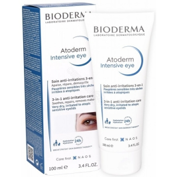 Bioderma atoderm intensive eye pielęgnacja 3w1 przeciw podrażnieniom skóry powiek i okolic oczu 100 ml