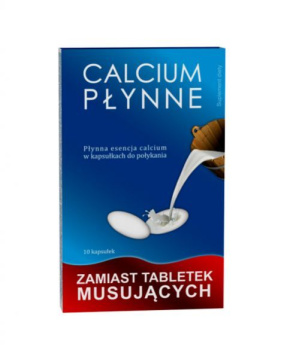 Calcium płynne , 10 kapsułek