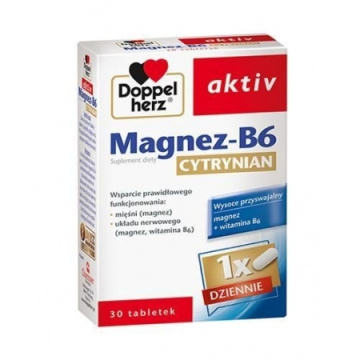 Doppelherz Aktiv Magnez-B6 Cytrynian   30 tabletek