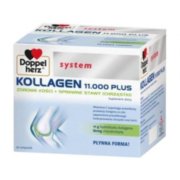 Doppelherz System Kollagen 11.000 Plus, 30 ampułek do picia