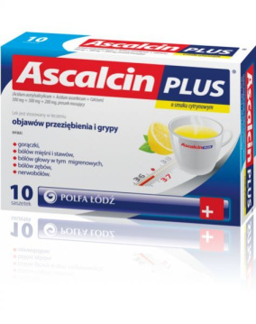 Ascalcin Plus (smak cytrynowy) 20 saszetek