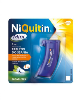 Niquitin Mini 4 mg, 20 tabletek Zestaw