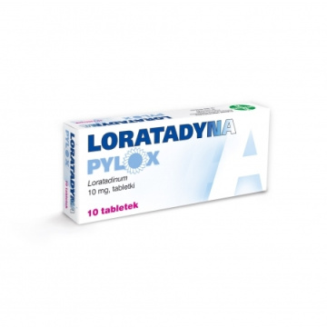 Loratadyna Pylox 10 mg, 10 tabletek