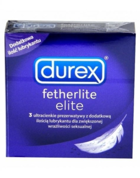 DUREX FETHERLITE ELITE Prezerwatywy dodatkowo nawilżane 3 szt.