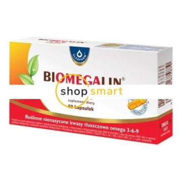 Biomegalin 3-6-9 500 mg 60 kapsułek