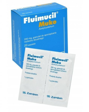 Fluimucil Muko 200 mg 20 saszetek