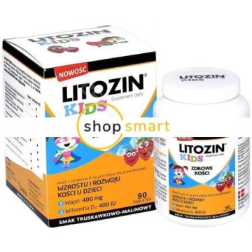 Litozin Kids, 90 tabletek do rozgryzania