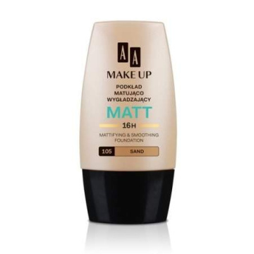 AA Make Up Matt Podkład matująco-wygładzający 105 Sand  30ml