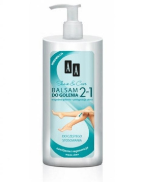 AA Shave & Care Balsam do golenia 2w1 dla kobiet do częstego stosowania  250ml