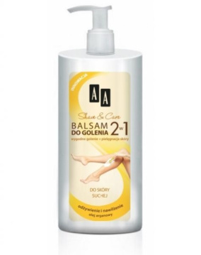 AA Shave & Care Balsam do golenia 2w1 dla kobiet do suchej skóry 250ml