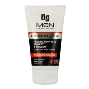 AA Men Carbon Care Peeling do mycia twarzy z węglem  150ml
