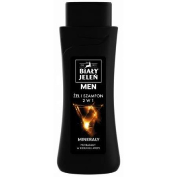BIAŁY JELEŃ Żel i szampon 2 w 1 z minerałami For Men, 300 ml