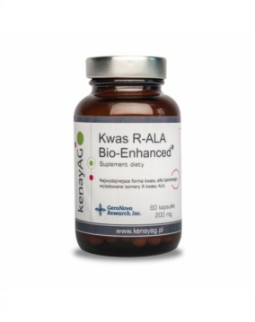 Kwas R-ALA Bio-Enhanced (kwas alfa-liponowy), 60 kapsułek (Kenay)