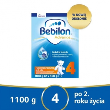 Bebilon Advance 4 Mleko modyfikowane po 2. roku życia, 1100 g - Bebilon Advance 4 Mleko modyfikowane po 2. roku życia, 1100 g