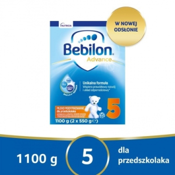 Bebilon Advance 5 Mleko modyfikowane dla przedszkolaka, 1100 g - Bebilon Advance 5 Mleko modyfikowane dla przedszkolaka, 1100 g