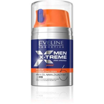 Eveline Men X-Treme Krem-żel nawilżający 6w1 przeciwko oznakom zmęczenia  50ml