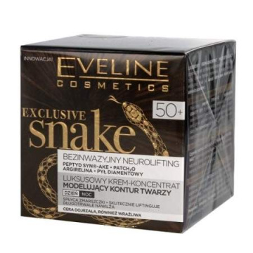 Eveline Exclusive Snake 50+ Krem-koncentrat modelujący kontur twarzy na dzień i noc 50ml