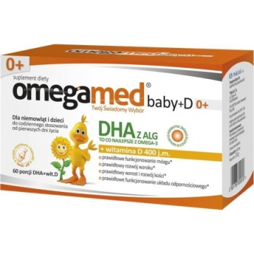 Omegamed Baby 0+ wit.D 60 kapsułek twist off