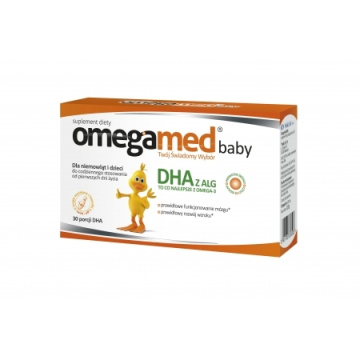 Omegamed Baby dla dzieci i niemowląt od urodzenia  30 kapsułek twist-off