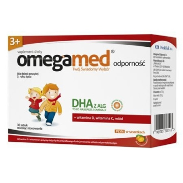 Omegamed Odporność 3+ płyn w saszetkach 30 sztuk