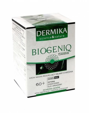 Dermika Biogeniq 60+ Krem maska redukujący objawy starzenia na dzień i noc