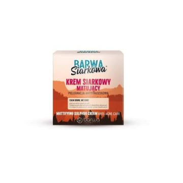 BARWA Siarkowa Krem siarkowy matujący - cera tłusta  50ml