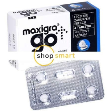 Maxigra go  25 mg x  4 tabl do żucia