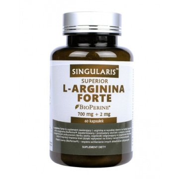 SINGULARIS L-Arginina Forte + Bioperine 60 kapsułek