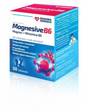 Rodzina Zdrowia MagnesiveB6, 50 tabletek