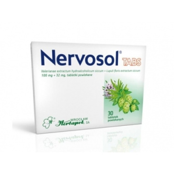 Nervosol TABS. 30 tabletek powlekanych